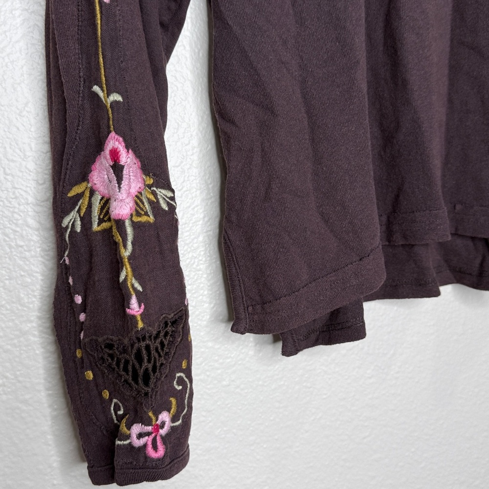 Free People We The Free Lilith Tee, Chocolate, size S - Picture 5 of 5